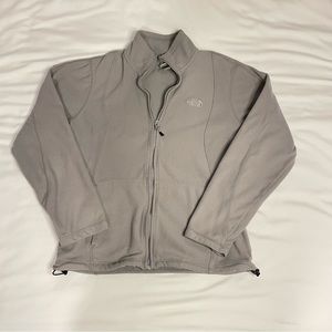 The North Face  gray Hooded Fleece full zip womens medium